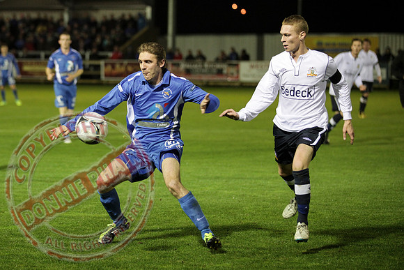 Ballinamallard FC (Winners) V Glenavon in IFA League Soccer.