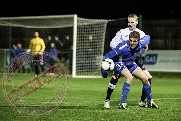 Ballinamallard FC (Winners) V Glenavon in IFA League Soccer.