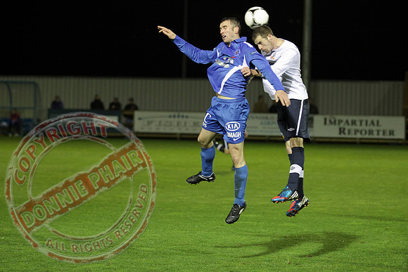 Ballinamallard FC (Winners) V Glenavon in IFA League Soccer.