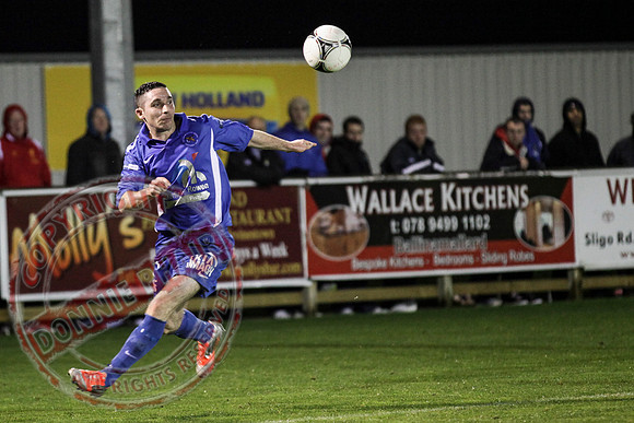 Ballinamallard FC (Winners) V Glenavon in IFA League Soccer.