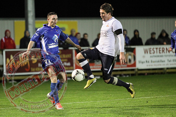 Ballinamallard FC (Winners) V Glenavon in IFA League Soccer.