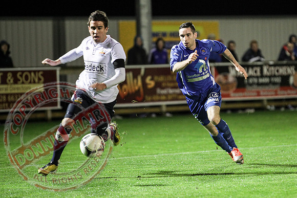 Ballinamallard FC (Winners) V Glenavon in IFA League Soccer.