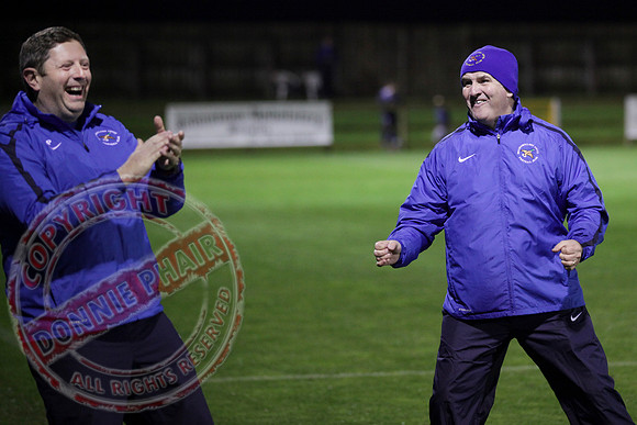 Ballinamallard FC (Winners) V Glenavon in IFA League Soccer.