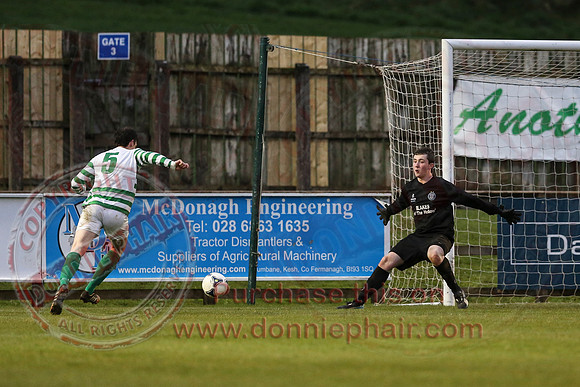 Strathroy Harps (4) V Enniskillen Town (1) in Mulhern Cup Final in Ferney Park, Ballinamallard.