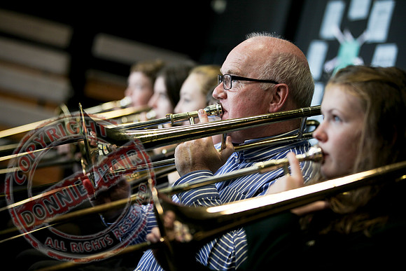 Steve Sykes Brass Band Masterclass in St. Michael's College, Enniskillen..