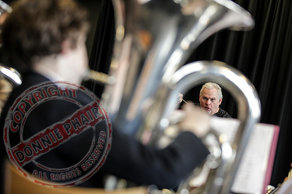 Steve Sykes Brass Band Masterclass in St. Michael's College, Enniskillen..