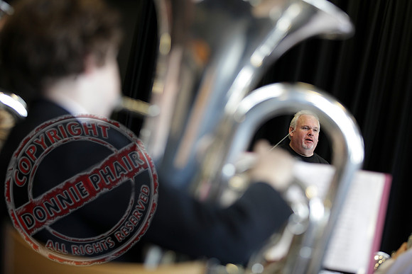 Steve Sykes Brass Band Masterclass in St. Michael's College, Enniskillen..