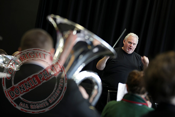 Steve Sykes Brass Band Masterclass in St. Michael's College, Enniskillen..