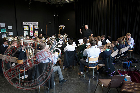 Steve Sykes Brass Band Masterclass in St. Michael's College, Enniskillen..