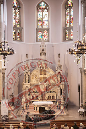 Pianist Gareth Knox in St. Michael's Church, Enniskillen.