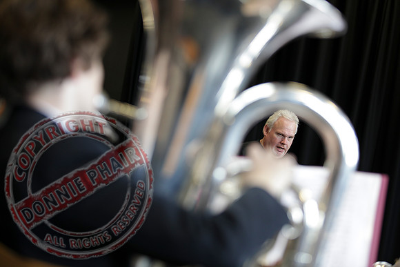 Steve Sykes Brass Band Masterclass in St. Michael's College, Enniskillen..