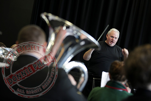 Steve Sykes Brass Band Masterclass in St. Michael's College, Enniskillen..