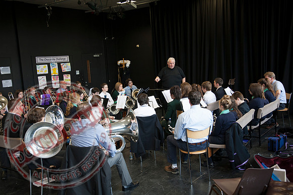 Steve Sykes Brass Band Masterclass in St. Michael's College, Enniskillen..