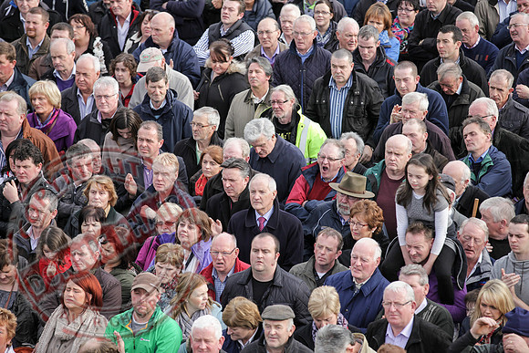 Sean Quinn Senior, Former Irish Billionaire and Fermanagh Businessman, has rally protest in Ballyconnell Cavan.