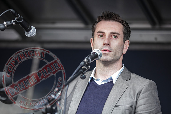 Sean Quinn Senior, Former Irish Billionaire and Fermanagh Businessman, has rally protest in Ballyconnell Cavan.
