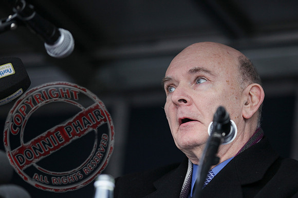 Sean Quinn Senior, Former Irish Billionaire and Fermanagh Businessman, has rally protest in Ballyconnell Cavan.
