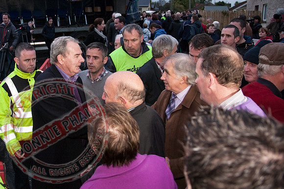 Sean Quinn Senior, Former Irish Billionaire and Fermanagh Businessman, has rally protest in Ballyconnell Cavan.