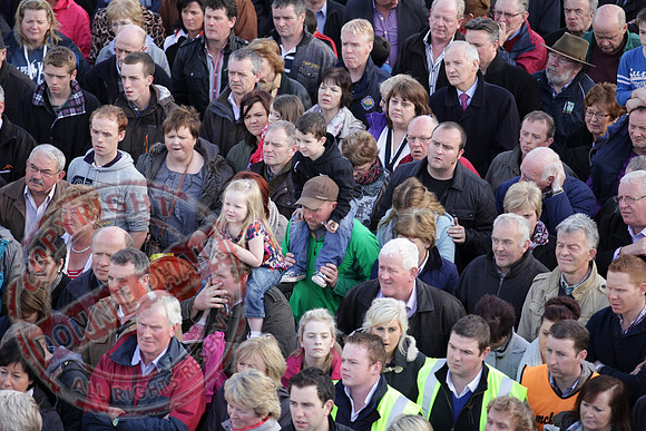 Sean Quinn Senior, Former Irish Billionaire and Fermanagh Businessman, has rally protest in Ballyconnell Cavan.