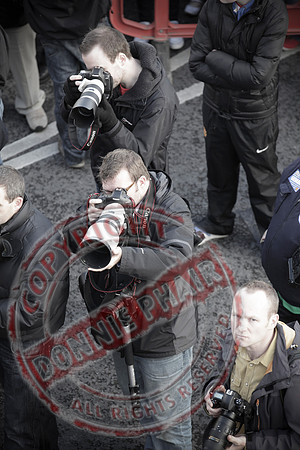 Sean Quinn Senior, Former Irish Billionaire and Fermanagh Businessman, has rally protest in Ballyconnell Cavan.