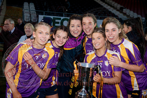 Derrygonnelly (2-11) V Castlerahan (2-06) in Ulster Ladies Intermediate GAA Football Final -95