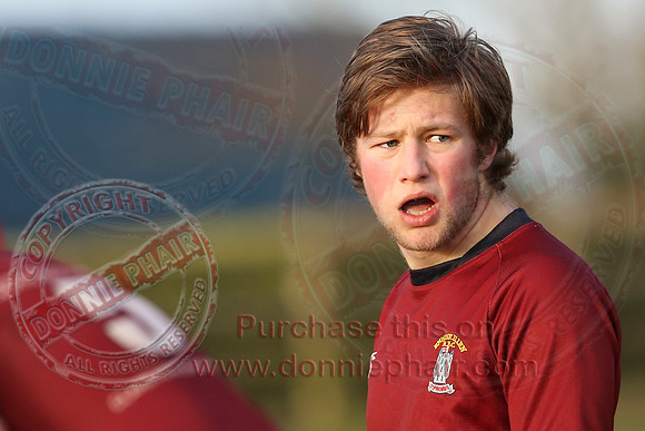 Enniskillen 1st XV (34) V Randalstown (8) in Towns Cup.