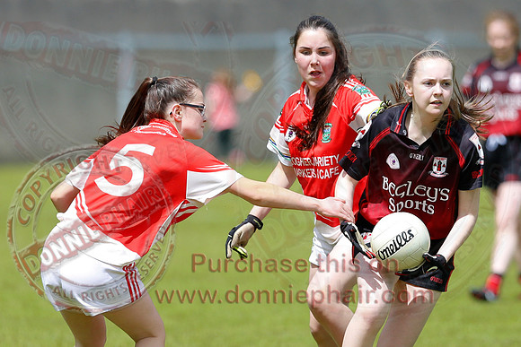 Brookeborough (6-13) V Newtownbutler (3-4) in Ladies Under 16 Division Three Final.