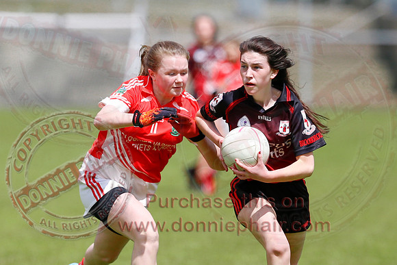 Brookeborough (6-13) V Newtownbutler (3-4) in Ladies Under 16 Division Three Final.