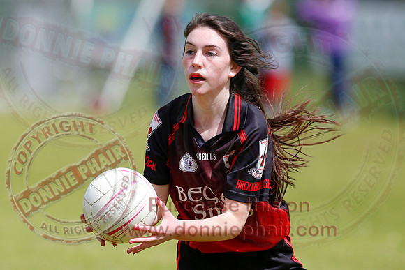 Brookeborough (6-13) V Newtownbutler (3-4) in Ladies Under 16 Division Three Final.