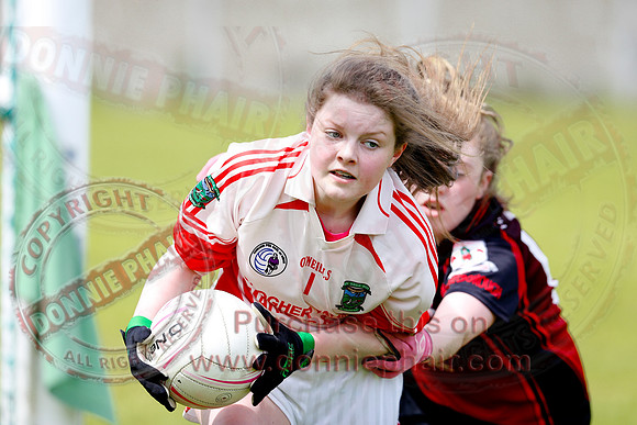 Brookeborough (6-13) V Newtownbutler (3-4) in Ladies Under 16 Division Three Final.
