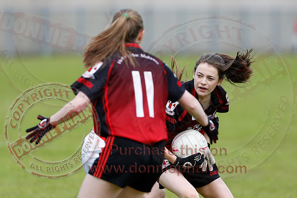 Brookeborough (6-13) V Newtownbutler (3-4) in Ladies Under 16 Division Three Final.
