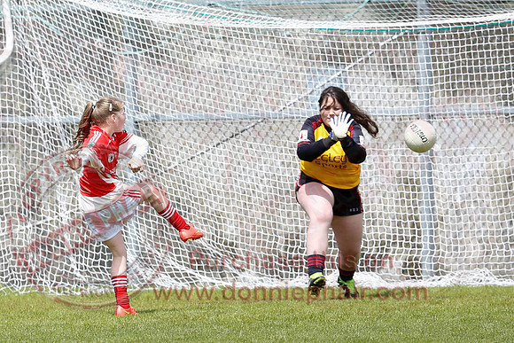 Brookeborough (6-13) V Newtownbutler (3-4) in Ladies Under 16 Division Three Final.
