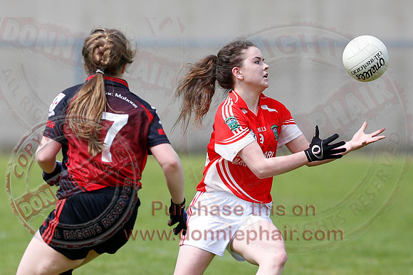 Brookeborough (6-13) V Newtownbutler (3-4) in Ladies Under 16 Division Three Final.