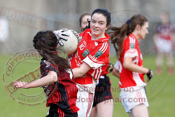 Brookeborough (6-13) V Newtownbutler (3-4) in Ladies Under 16 Division Three Final.