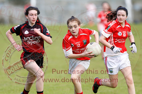 Brookeborough (6-13) V Newtownbutler (3-4) in Ladies Under 16 Division Three Final.