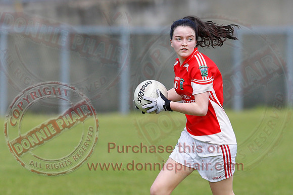 Brookeborough (6-13) V Newtownbutler (3-4) in Ladies Under 16 Division Three Final.