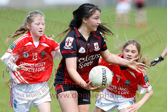 Brookeborough (6-13) V Newtownbutler (3-4) in Ladies Under 16 Division Three Final.