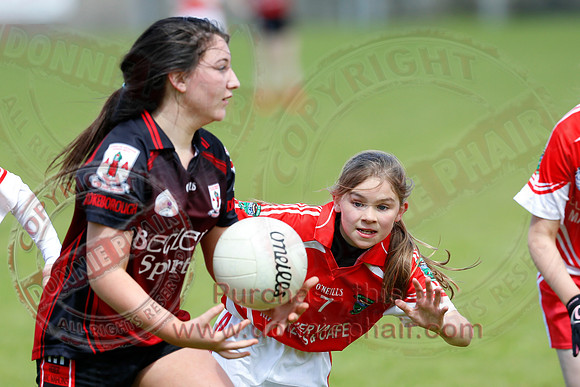 Brookeborough (6-13) V Newtownbutler (3-4) in Ladies Under 16 Division Three Final.