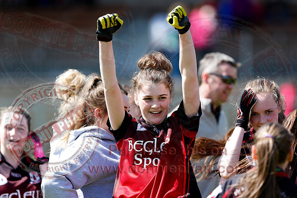 Brookeborough (6-13) V Newtownbutler (3-4) in Ladies Under 16 Division Three Final.