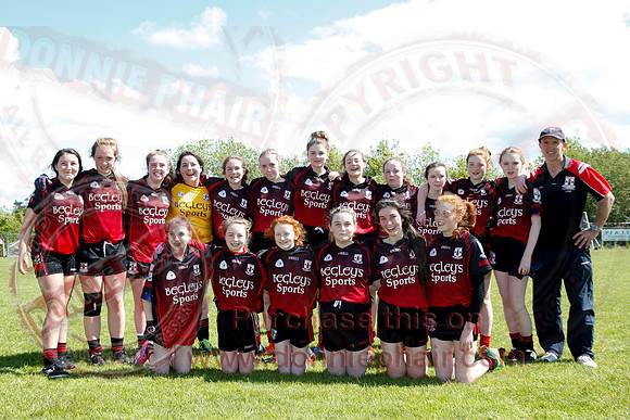 Brookeborough (6-13) V Newtownbutler (3-4) in Ladies Under 16 Division Three Final.
