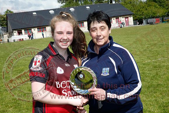 Brookeborough (6-13) V Newtownbutler (3-4) in Ladies Under 16 Division Three Final.