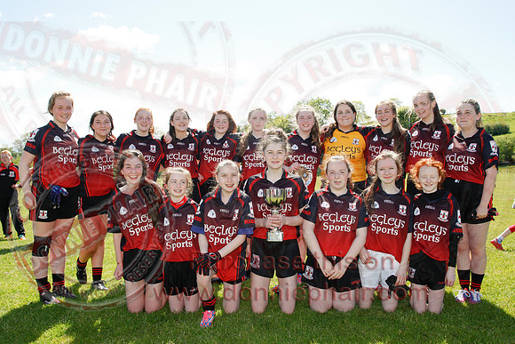 Brookeborough (6-13) V Newtownbutler (3-4) in Ladies Under 16 Division Three Final.