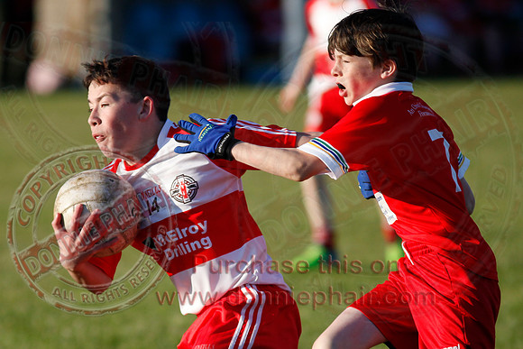 Newtownbutler (7-6) V St. Pat's Donagh (2-10) in Under 14 Division Four League Final.