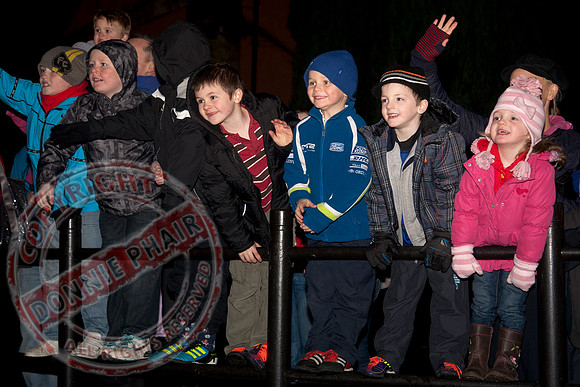 Turning on the Christmas Lights In Newtownbutler.