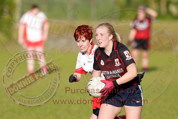 Brookeborough (4-17) V St. Patricks, Donagh (0-7) in Ladies Senior GAA Football League Division one.