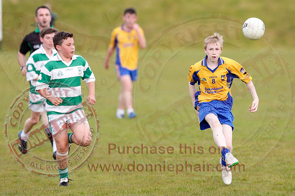 Enniskillen Gaels (5-16) V Teemore (3-5) in Under 14 GAA Championship Semi-Final.