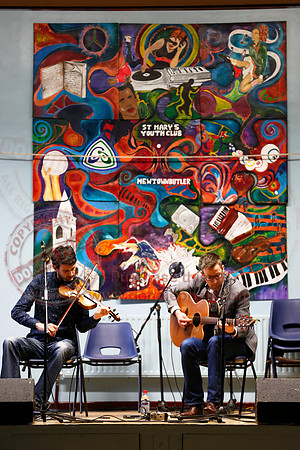Fermanagh Fleadh - Donal McCague and Sean McElwain playing in Newtownbutler Community Hall.