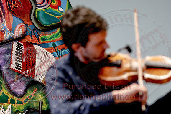 Fermanagh Fleadh - Donal McCague and Sean McElwain playing in Newtownbutler Community Hall.