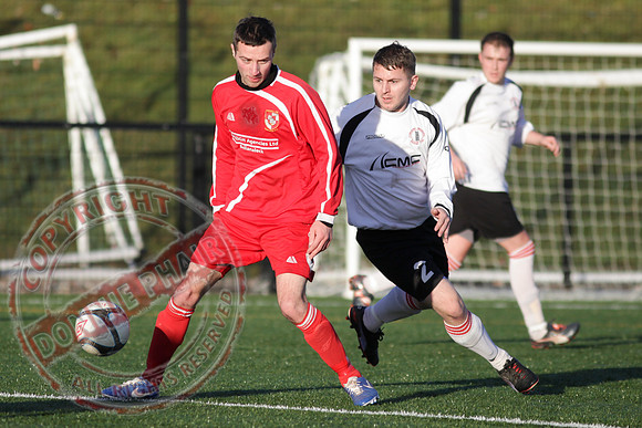 Irvinestown Wanderers (2) V Enniskillen Rangers (3) in League Football.
