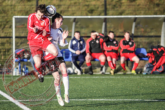 Irvinestown Wanderers (2) V Enniskillen Rangers (3) in League Football.