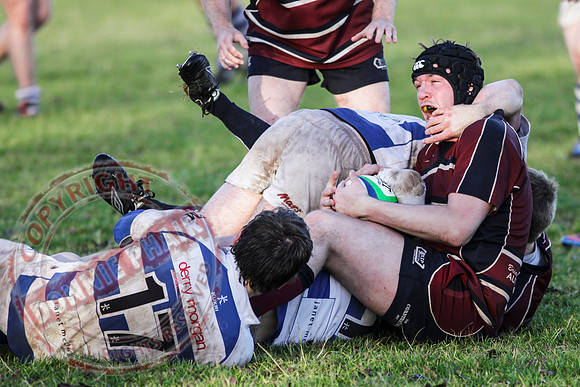 Enniskillen 1st XV (17) V Dungannon 2nd XV (5) Quarter Final of Rugby Junior Cup